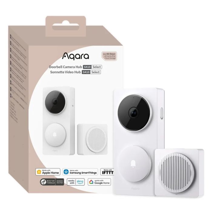 AQARA Doorbell Camera Hub G410, bela