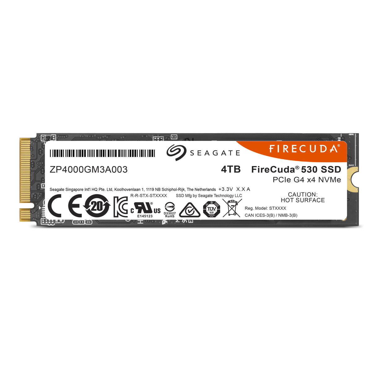 Seagate 4TB SSD FireCuda 530 m.2 NVMe x4 Gen4