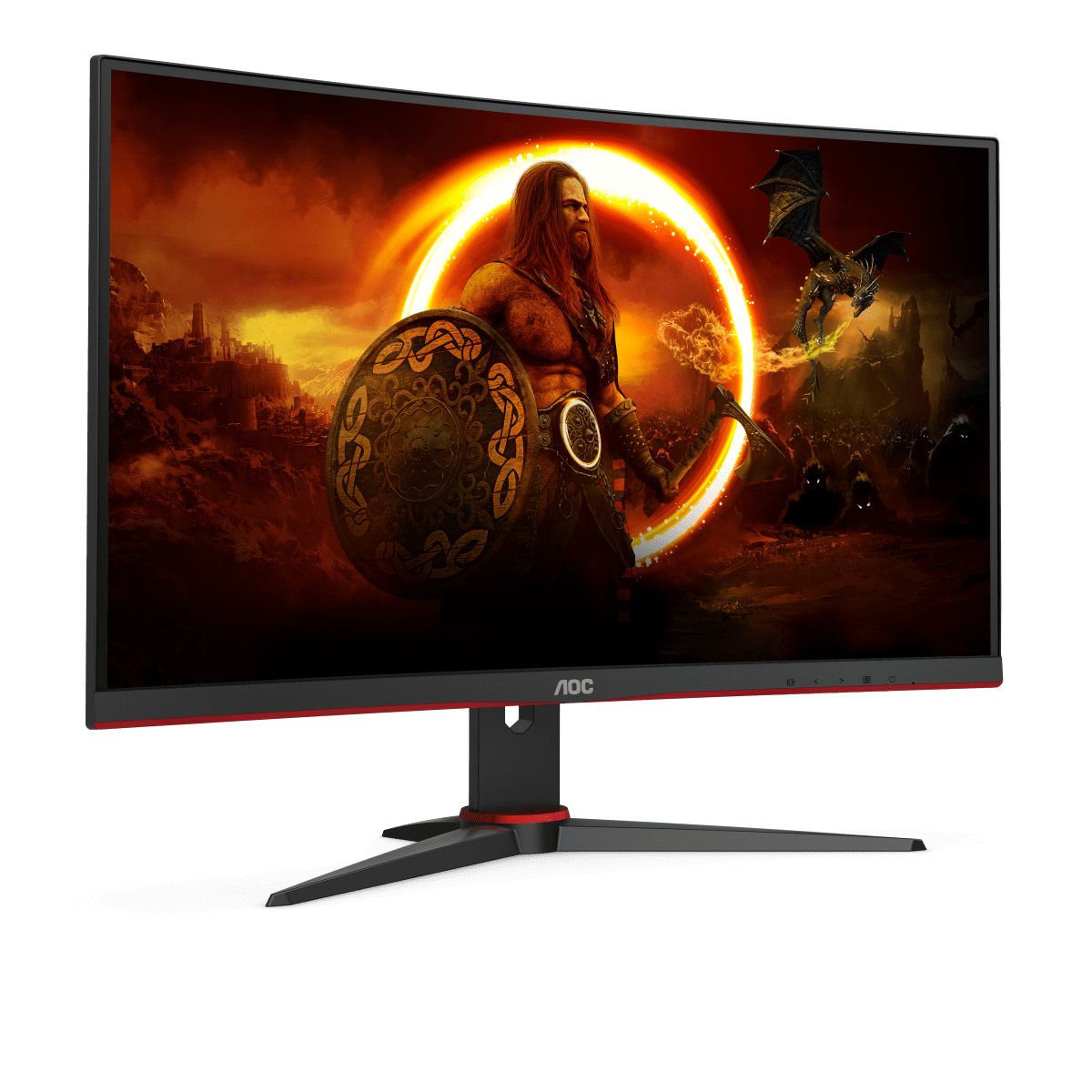 AOC C24G2AE 23,6'' 165Hz ukrivljen gaming monitor