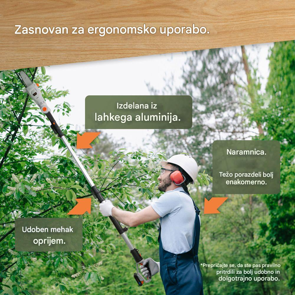 VonHaus Brezžična teleskopska verižna žaga 3519007