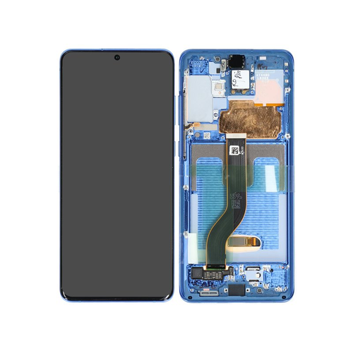 SAMSUNG GALAXY S20 TOUCH+LCD+FRAME BLUE SERVICE PACK