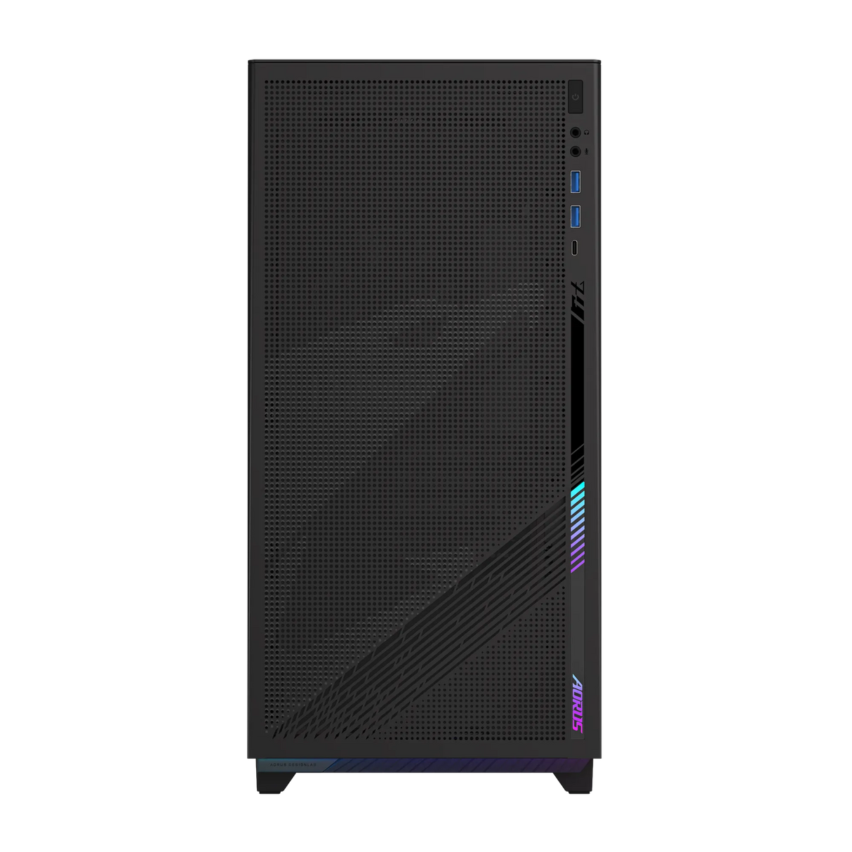 Gigabyte AORUS C400 GLASS USB-C USB 3.2 Gen2 ATX AORUS RGB osvetljeno ohišje, črno