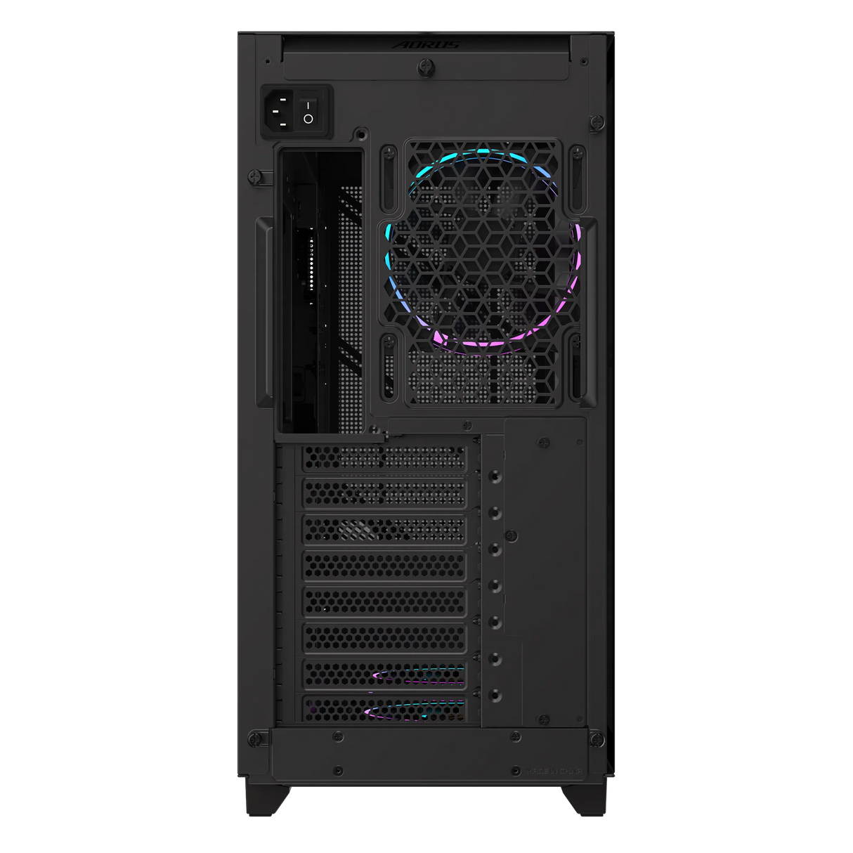 Gigabyte AORUS C400 GLASS USB-C USB 3.2 Gen2 ATX AORUS RGB osvetljeno ohišje, črno