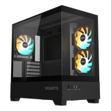 Gigabyte C201 PANORAMIC ATX RGB osvetljeno ohišje, črno