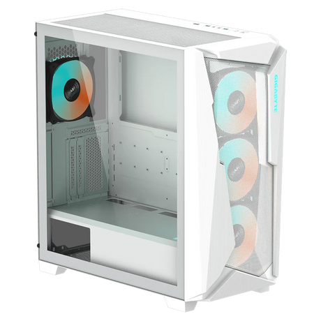 GIGABYTE C301 GLASS USB 3.1 Gen2 Type-C ARGB osvetljeno ohišje, E-ATX belo