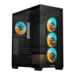 Gigabyte C500 PANORAMIC STEALTH ICE USB-C USB 3.2 Gen2 ATX ARGB osvetljeno ohišje, črno