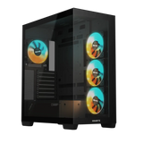 Gigabyte C500 PANORAMIC STEALTH ICE USB-C USB 3.2 Gen2 ATX ARGB osvetljeno ohišje, črno