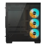 Gigabyte C500 PANORAMIC STEALTH ICE USB-C USB 3.2 Gen2 ATX ARGB osvetljeno ohišje, črno