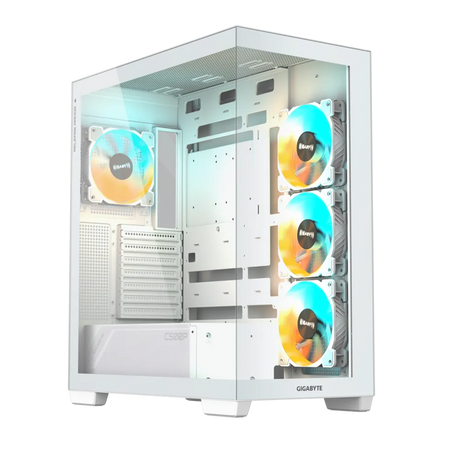 Gigabyte C500 PANORAMIC STEALTH ICE USB-C USB 3.2 Gen2 ATX ARGB osvetljeno ohišje, belo