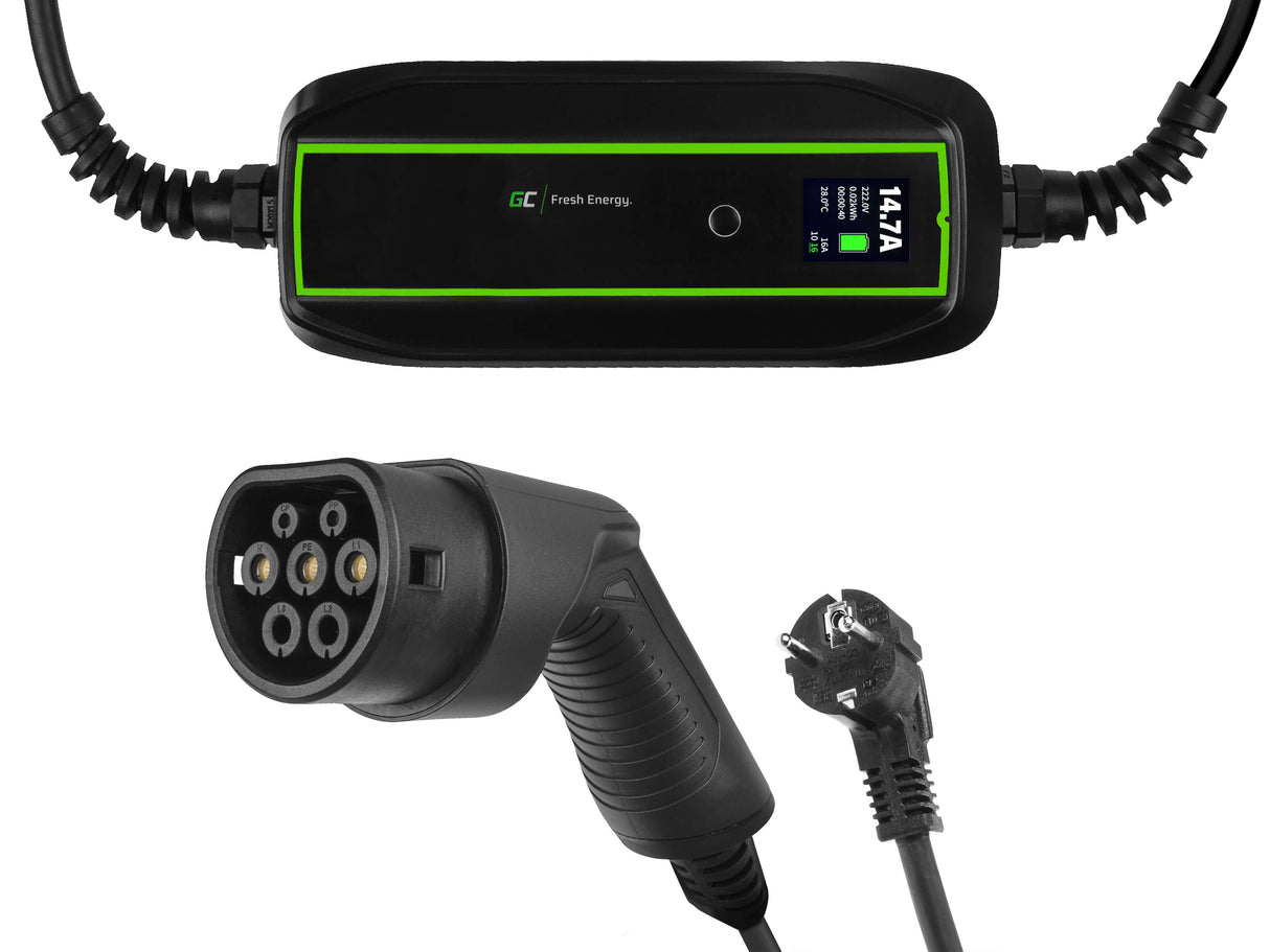 GC EV Mockabel 3.6kW SchukoTip 2 mobilni polnilec za polnjenje electric avtos in Plug-In hibridov