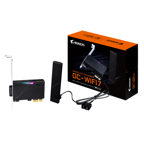 GIGABYTE GC-WIFI7 2Tx2R a/b/g/n/ac/ax/be Tri Band WIFI 7 + BLUETOOTH 5.3 PCI-E kartica