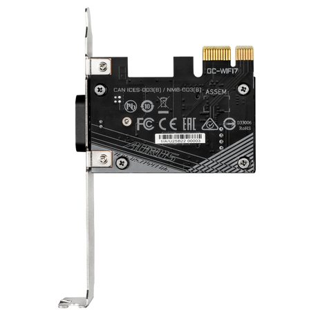 GIGABYTE GC-WIFI7 2Tx2R a/b/g/n/ac/ax/be Tri Band WIFI 7 + BLUETOOTH 5.3 PCI-E kartica