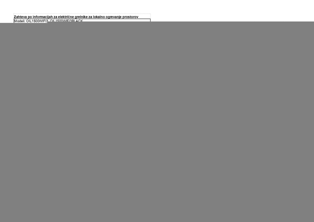 MILL panelni konvekcijski radiator Wi-Fi 800W jeklo low profile PA800LWIFI3