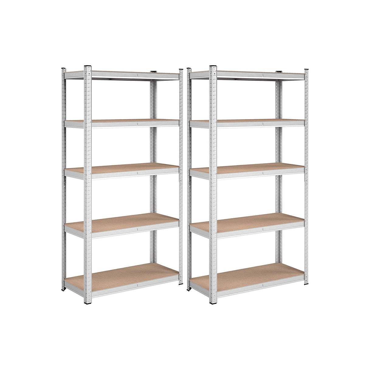 SONGMICS 2x Regal 40 x 90 x 180 cm bež-srebrna, GLR040E02