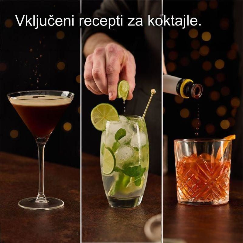 VonShef 6 delni zlati set za koktajle