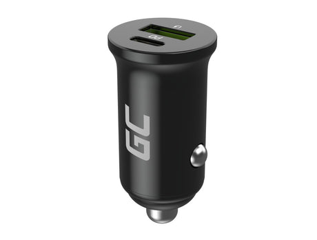 Green Cell avtopolnilec 38W GC PowerRide Nano38 z USB-C USB-A Power Delivery in ultra hitrim polnjenjem