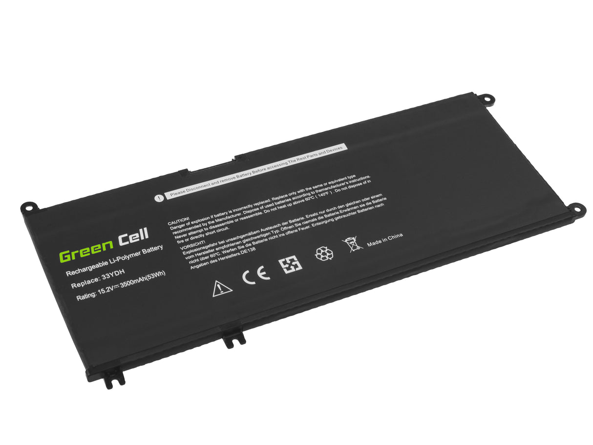 Green Cell baterija 33YDH za Dell Inspiron G3 3579 3779 G5 5587 G7 7588 7577 7773 7778 7779 7786 Latitude 3380 3480 3490 3590