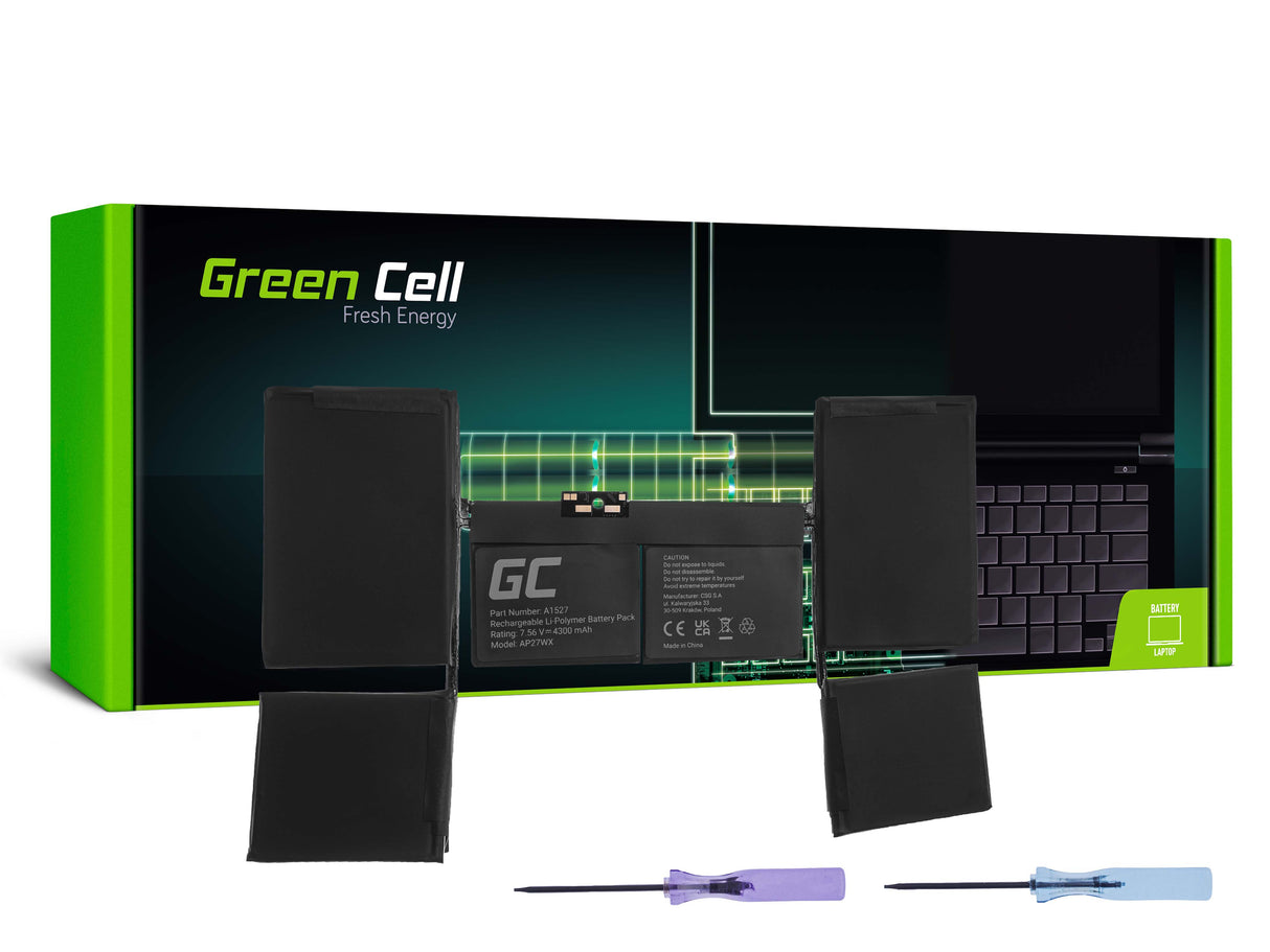 Green Cell baterija A1527 za Apple MacBook 12 A1534 (Early 2015, Early 2016, Mid 2017)