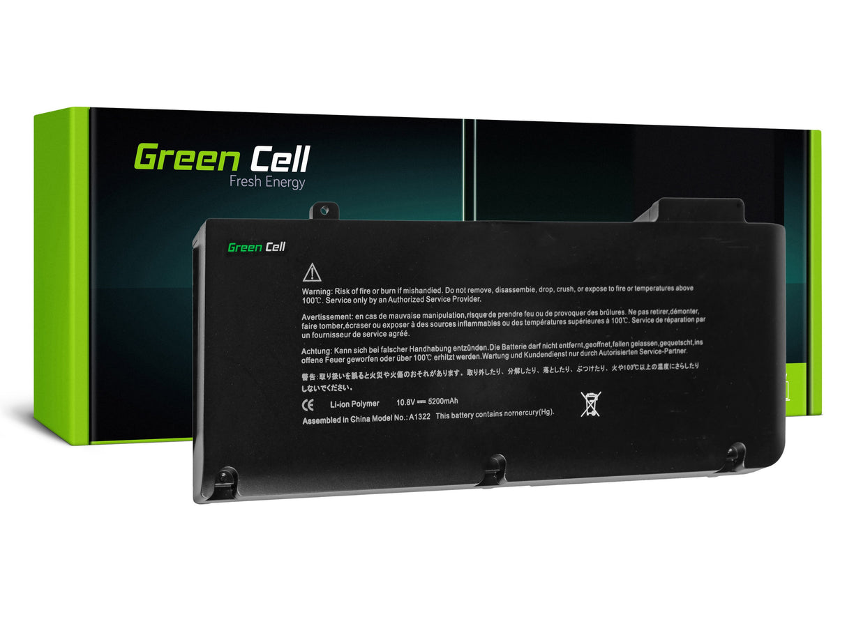 Green Cell baterija A1322 za Apple MacBook Pro 13 A1278 ( Early  2009,  Early  2010, Early 2011, Late 2011,  Early  2012)