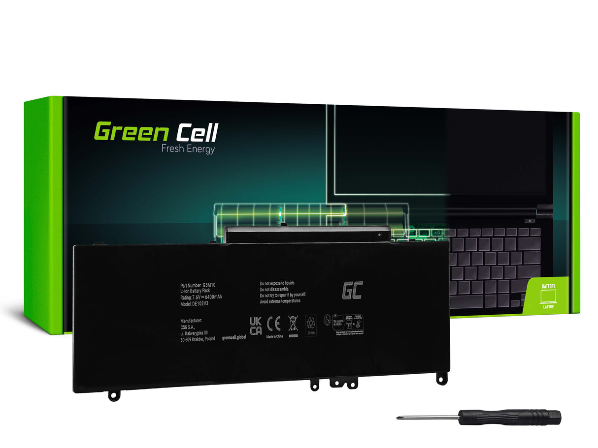 Green Cell baterija G5M10 0WYJC2 za Dell Latitude E5250 E5450 E5550