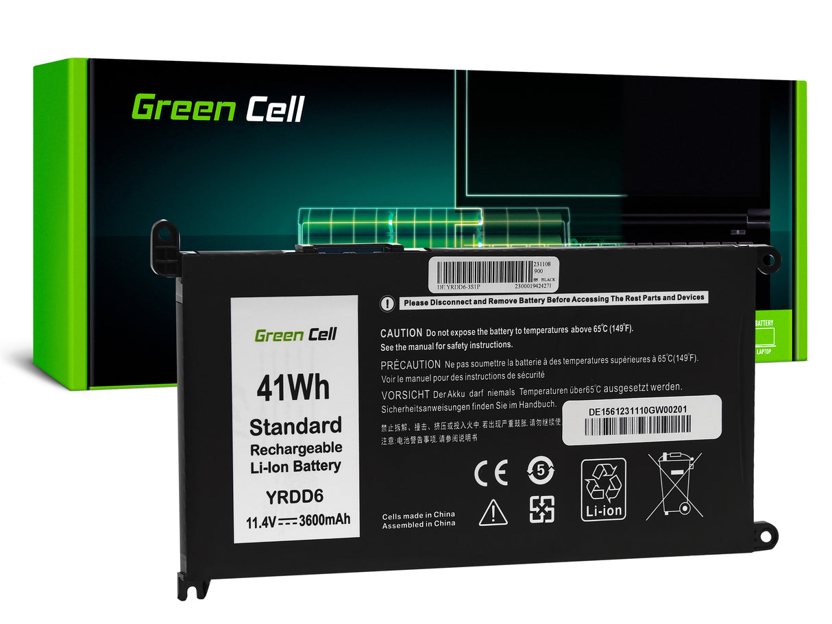 Green Cell baterija YRDD6 1VX1H to Dell Vostro 5490 5590 5481 Inspiron 5481 5482