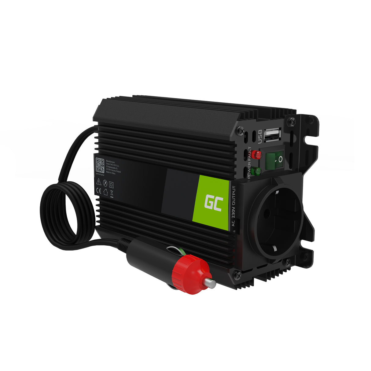 Green Cell pretvornik moči PRO 12V  do230V 150W/300W spremenjen sinusni val