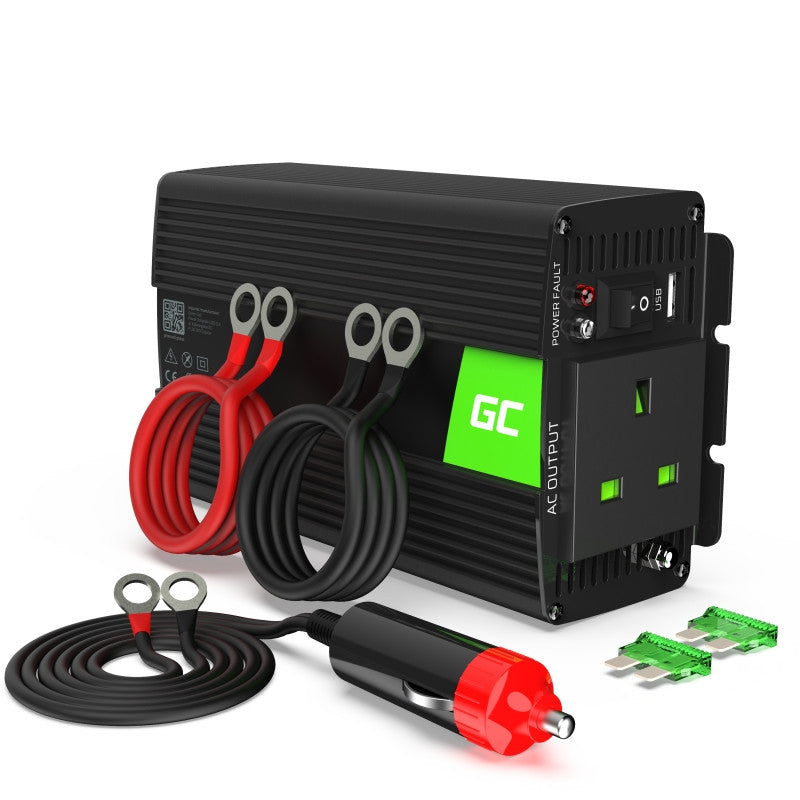 Green Cell pretvornik moči 24V  do230V 300W/600W spremenjen sinusni val UK PLUG