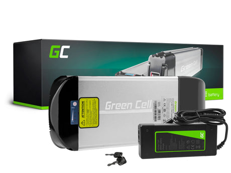 Green Cell® E-Bike Baterija 36V 15Ah Li-Ion zadnji nosilec s polnilcem