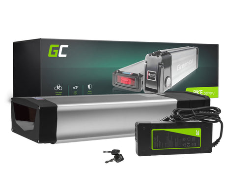 Green Cell® E-Bike Baterija 36V 20Ah Li-Ion zadnji nosilec s polnilcem