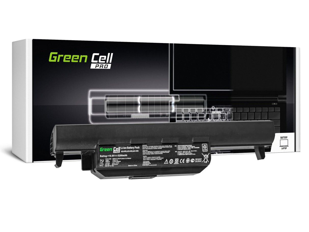 Green Cell baterija PRO A32-K55 A33-K55 za Asus A55 K55 K55A K55V K55VD K55VJ K55VM K75 R400 R500 R500V R700 X55A X55U