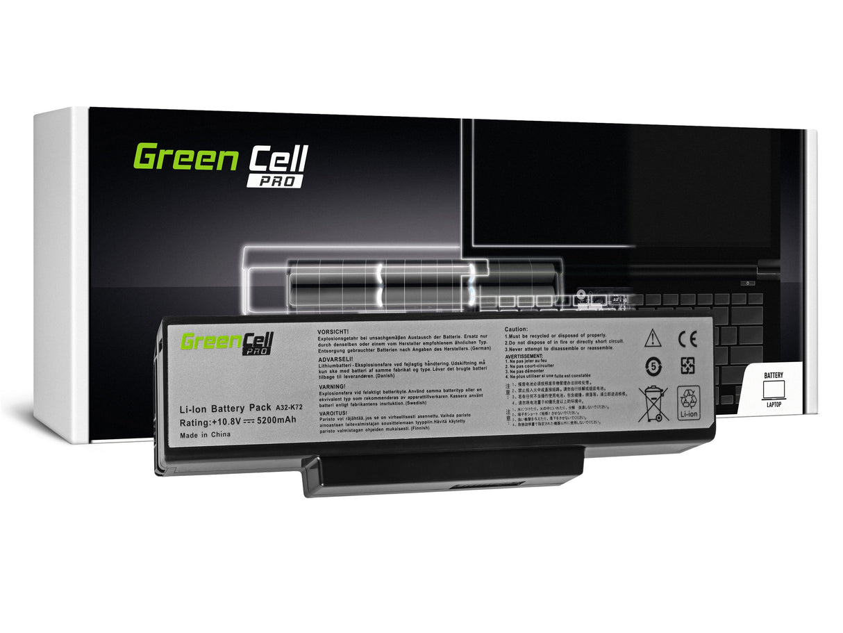 Green Cell baterija PRO A32-K72 A32-N71 za Asus K72 K72J K72F K73SV N71 N71J N73SV X73S