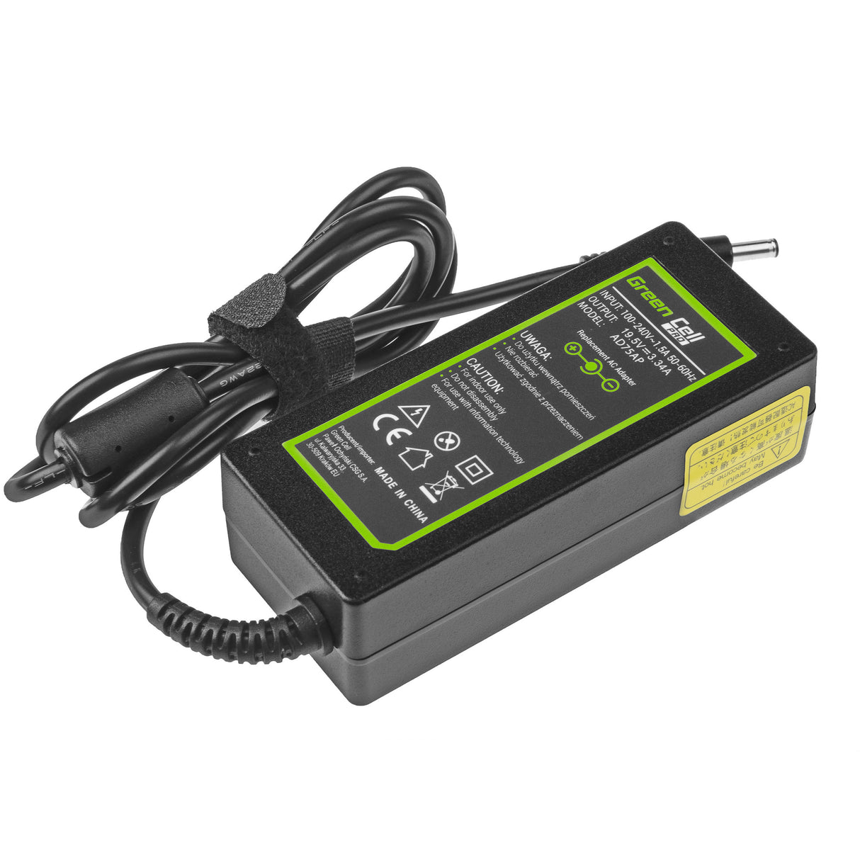 Green Cell PRO polnilec / AC Adapter 19.5V 3.34A 65W za Dell Inspiron 15 3543 3558 3559 5552 5558 5559 5568 17 5758 5759