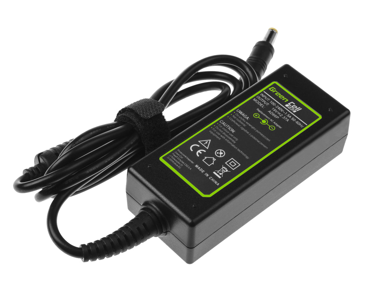 Green Cell PRO polnilec / AC Adapter 19V 2.37A 45W za Acer Aspire E5-511 E5-521 E5-573 E5-573G ES1-131 ES1-512 ES1-531 V5-171