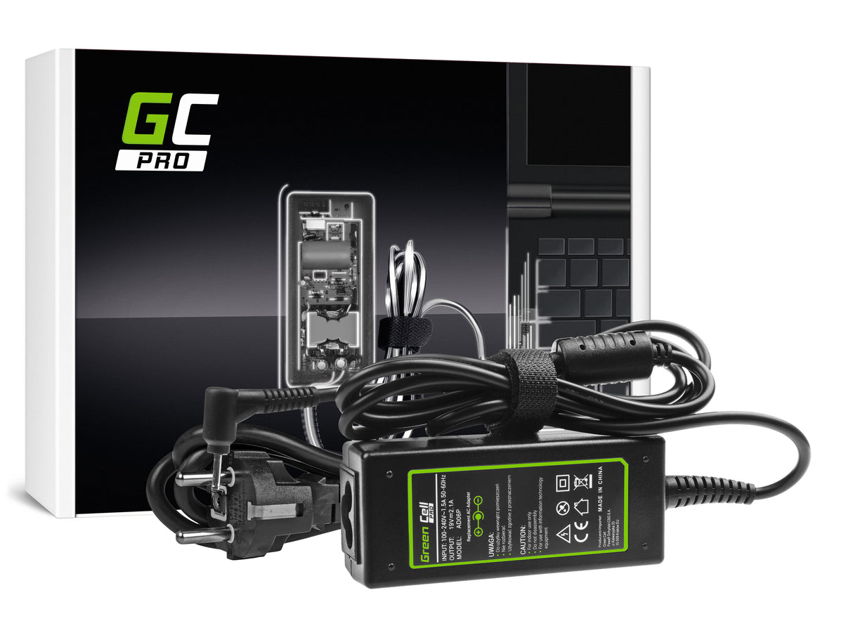 Green Cell PRO polnilec / AC Adapter 19V 2.1A 40W za Asus Eee PC 1001PX 1001PXD 1005HA 1201HA 1201N 1215B 1215N X101 X101CH