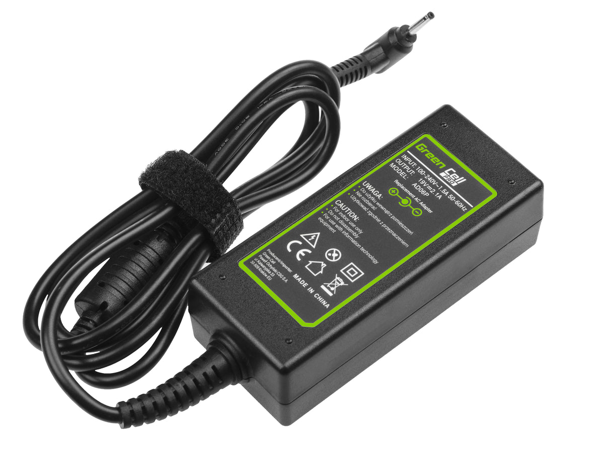 Green Cell PRO polnilec / AC Adapter 19V 2.1A 40W za Asus Eee PC 1001PX 1001PXD 1005HA 1201HA 1201N 1215B 1215N X101 X101CH