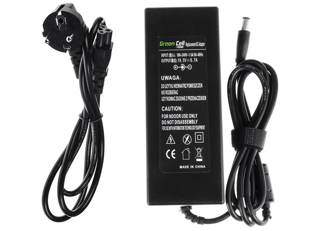 Green Cell PRO polnilec / AC Adapter 19.5V 6.7A 130W za Dell XPS 17 L701X L702X Precision M2800 M3800 M4400 M4500 M6700