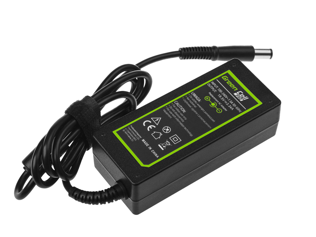 Green Cell PRO polnilec / AC Adapter 19.5V 3.34A 65W za Dell Latitude E6330 E6410 E6430 E6530 E7440 Inspiron 15 5558 15R N5110