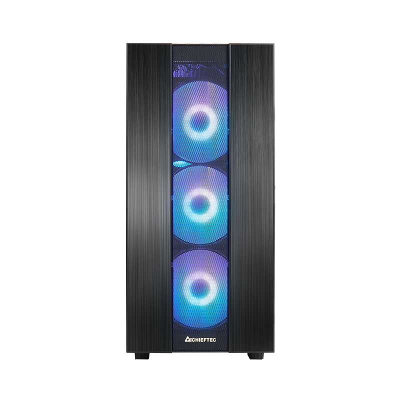 Chieftec GS-02B-OP HUNTER 2 A-RGB USB Type-C ATX ohišje, črno