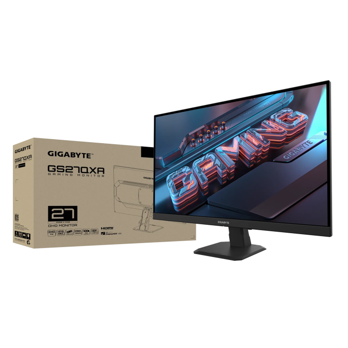 GIGABYTE GS27QXA 27 Gaming QHD IPS monitor, 2560 x 1440, 1ms, 240Hz
