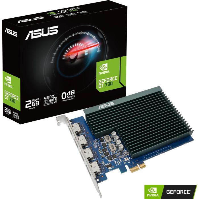 Grafična kartica ASUS GeForce GT 730 HDMIx4, 2GB GDDR5, PCI-E 2.0 GT730-4H-SL-2GD5