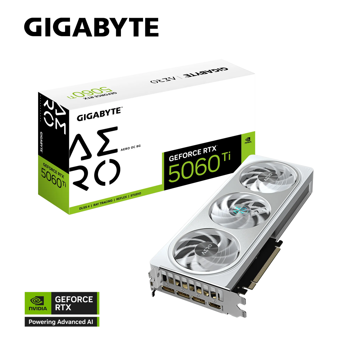Grafična kartica GIGABYTE GeForce RTX 5060 Ti AERO OC 8G, 8GB GDDR7, PCI-E 5.0