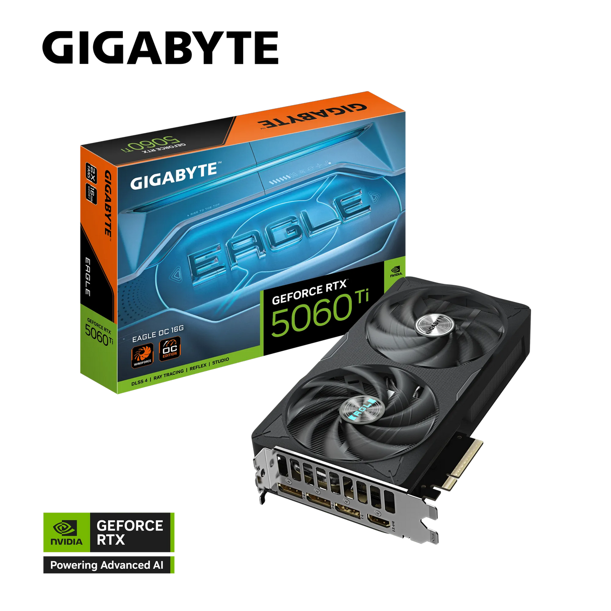 Grafična kartica GIGABYTE GeForce RTX 5060 Ti EAGLE OC 16G, 16GB GDDR7, PCI-E 5.0