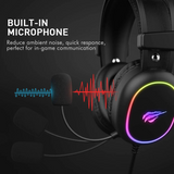 HAVIT Gamenote RGB LED slušalke z mikrofonom HV-H2016d