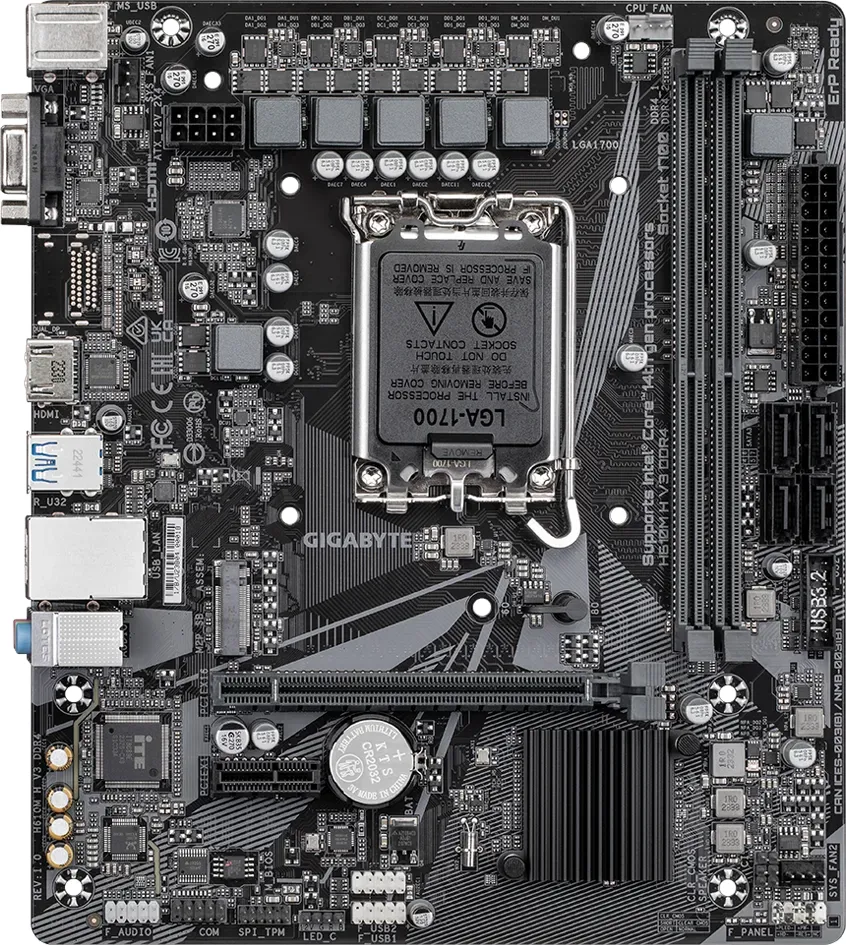 GIGABYTE H610M H V3 DDR4, DDR4, SATA3, HDMI, USB3.2Gen1, LGA1700 mATX