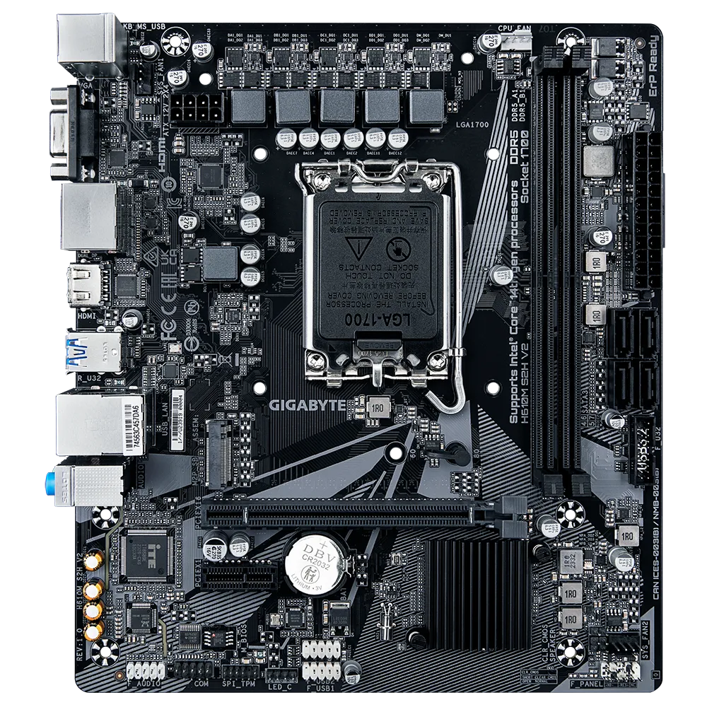 GIGABYTE H610M S2H V2, DDR5, SATA3, DP, USB3.2Gen1, LGA1700 mATX