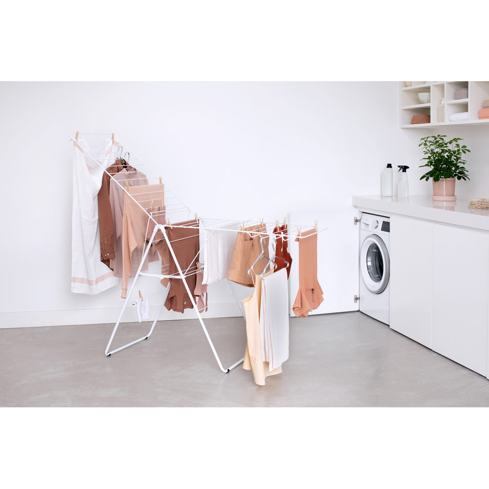 Brabantia stojalo za sušenje perila HangOn, 25 m belo