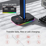 HAVIT Gamenote RGB LED stojalo za slušalke TH650