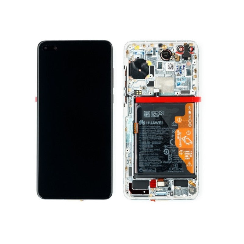 HUAWEI P40 TOUCH+LCD+FRAME BATERIJA WHITE SERVICE PACK