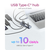 IcyBox IB-HUB1450-C31 10-portni hub vmesnik USB-C 3.2
