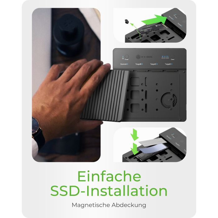 ICY BOX IB-4013MCL-C4 klonirna postaja